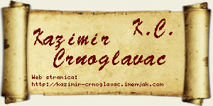 Kazimir Crnoglavac vizit kartica